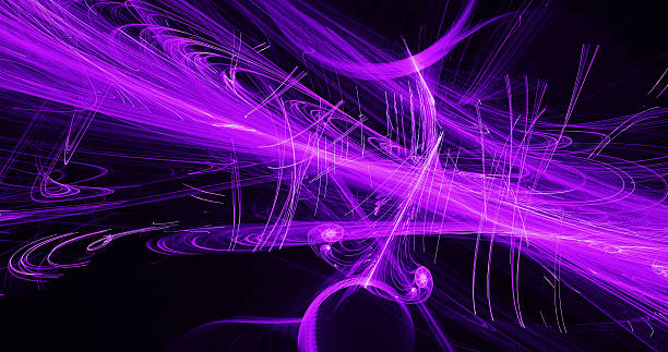 istock Pink And Purple Abstract Lines Curves Particles Background 630067030