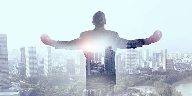 istock Determined to fight for success . Mixed media 630069762