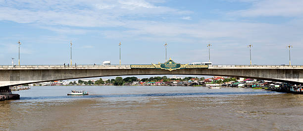 rama iv bridge - bangkok province photography construction architecture imagens e fotografias de stock