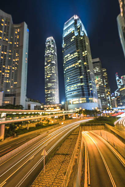 istock night scene of Hong Kong downtown 630620324