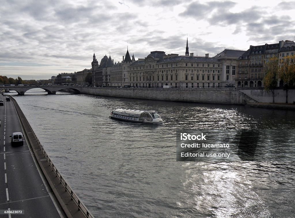 Paris - The Conciergierie from Pont Neuf Paris, France - November 5, 2010: The Conciergerie view from Pont Neuf Apartment Stock Photo