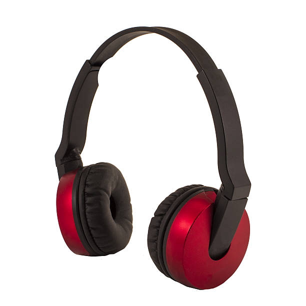 istock red headphones isolated on white background 630623146