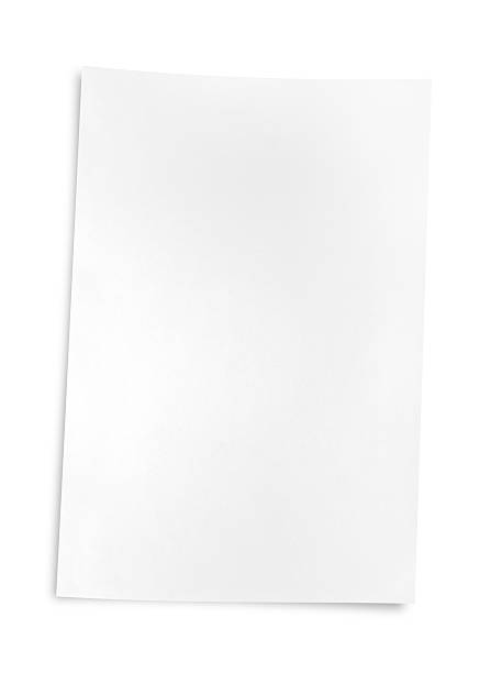 istock Isolated of blank paper on white with clipping path 630623904