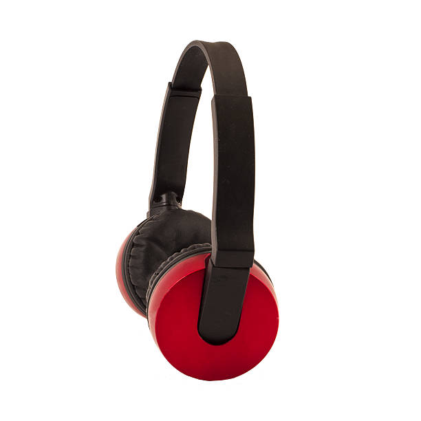 istock red headphones isolated on white background 630624070