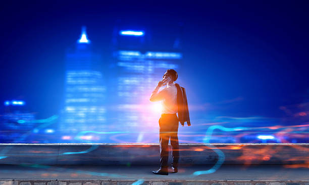 istock Working till late night . Mixed media 630624950
