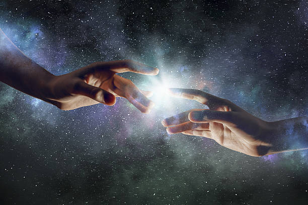 istock Concept of creation and interaction . Mixed media 630624988