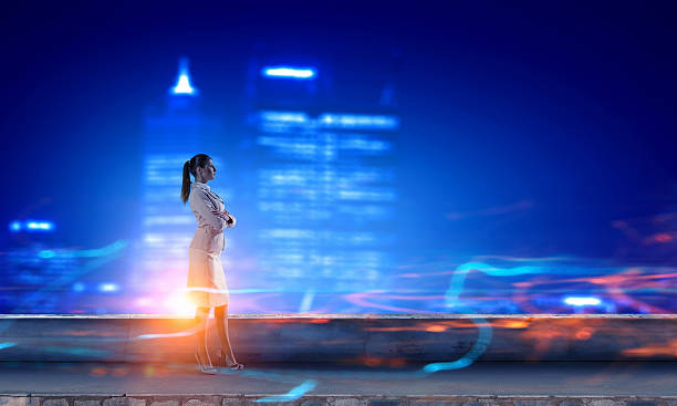 istock Working till late night . Mixed media 631186104