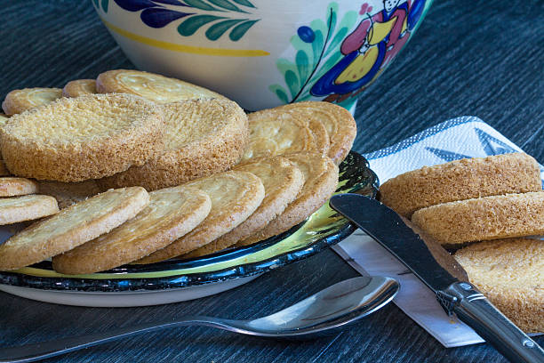 istock Breakfast with breton patties and palets 631663068