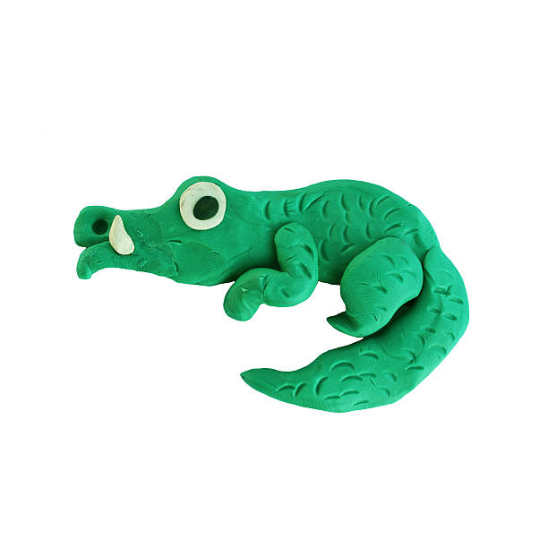 istock Plasticine  baby animal 3D rendering  sculpture isolated on white 631665266