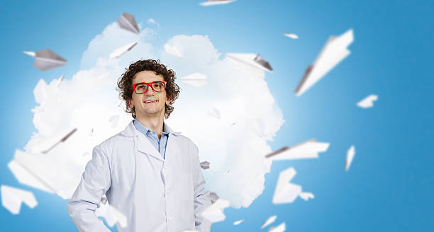istock Young funny doctor . Mixed media 631666246