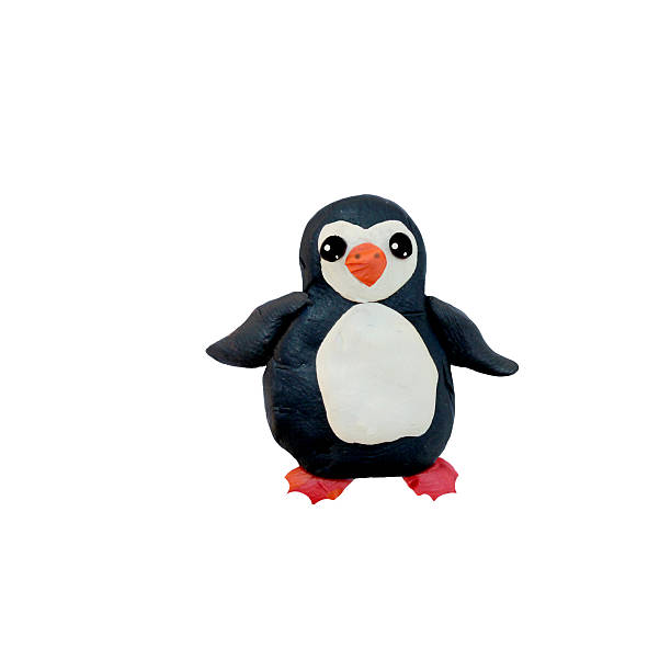 istock Plasticine  baby animal 3D rendering  sculpture isolated on white 631934782
