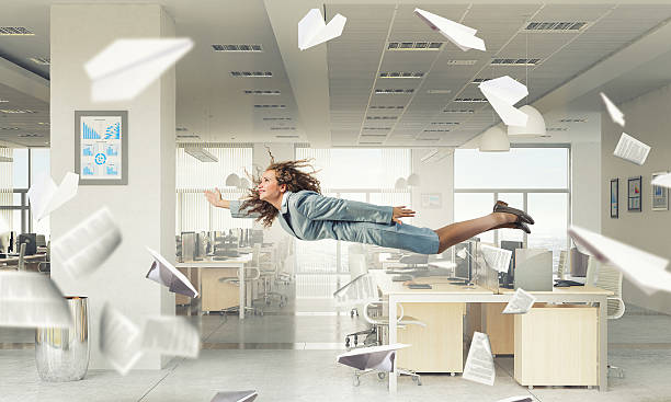 istock When tired of monotonous work . Mixed media 632219968