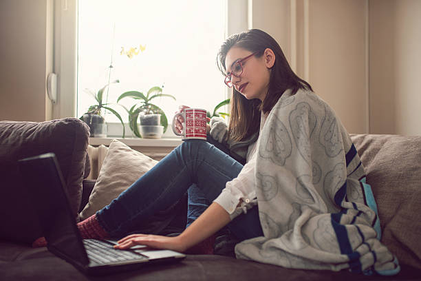 istock Morning coffee and surfing 632440790