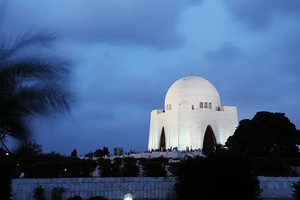 Tomb of father of Pakistan Mohammed Ali Jinnah situated in Karachi  Pakistan.