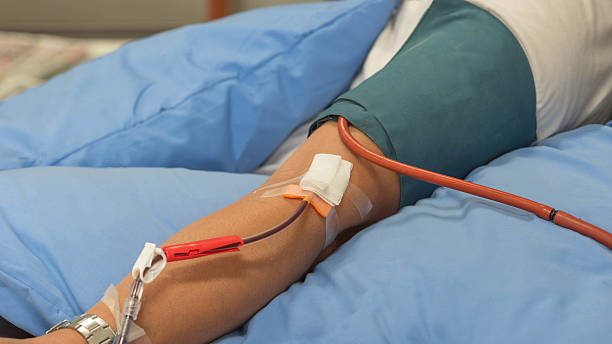 blood collection, laboratory examination for a medical examinati blood collection, laboratory examination for a medical examination by doctors and nurses. blood bank stock pictures, royalty-free photos & images