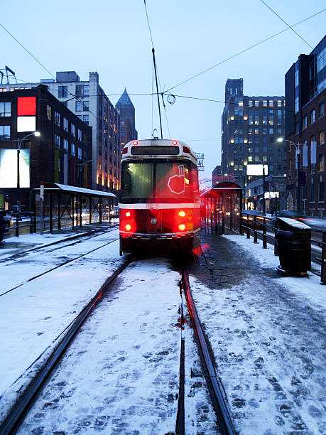 snow streetcar