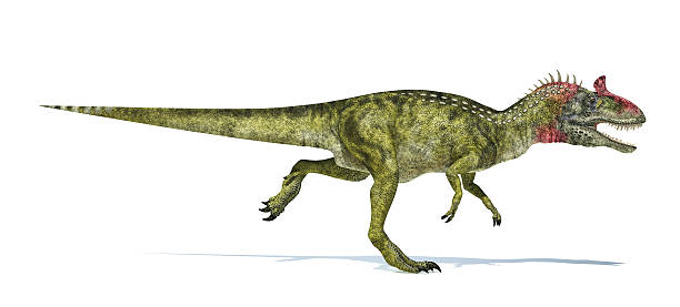 istock Cryolophosaurus dinosaur, photorealistic representation. Side vi 633687854