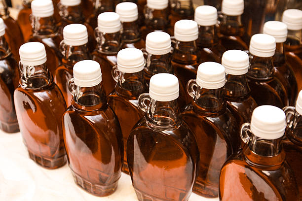 istock Glass Bottles of Maple Syrup 634573824