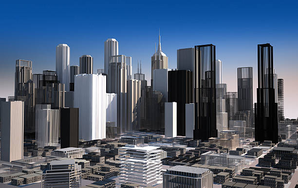istock Modern cityscape in daylight. Close up view. 634574830