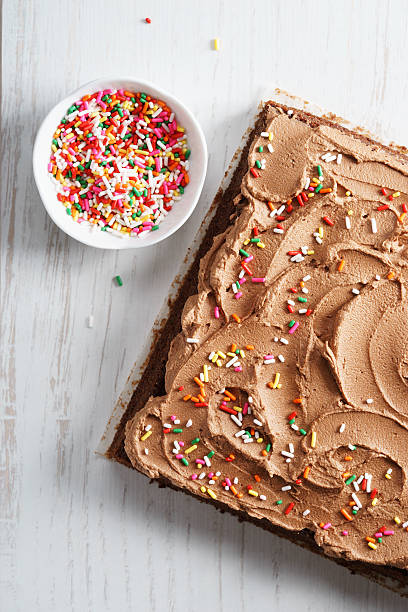 istock chocolate cake with chocolate  buttercream 635476872