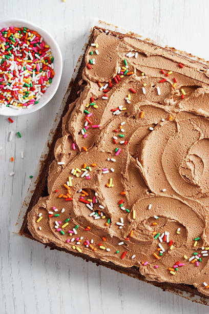 istock chocolate cake with chocolate  buttercream 635476976