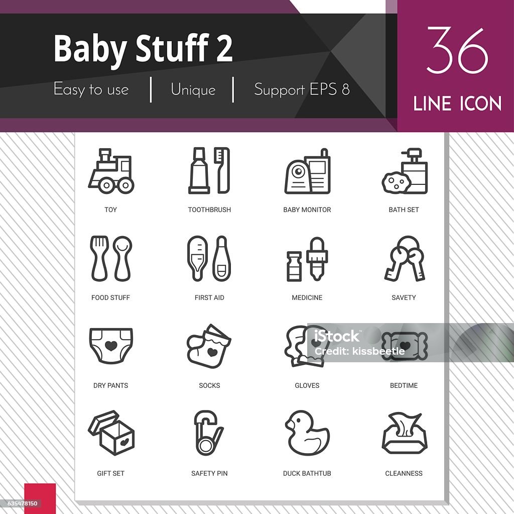 Premium Vector  Baby supplies illustration