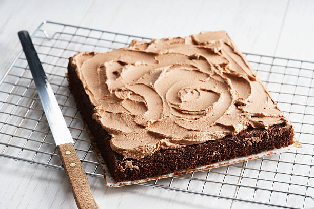 istock chocolate cake with chocolate  buttercream 635478220