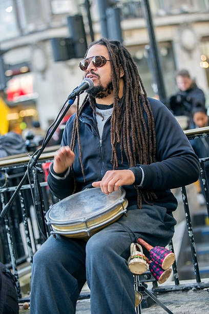 istock Reggae singer at urban street 635672142