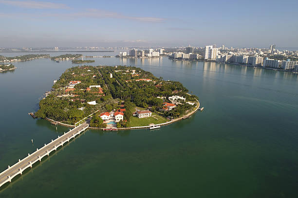 istock Aerial image Star Island Miami Beach 635676704