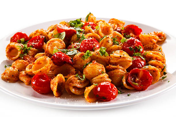 istock Pasta with meat, tomato sauce and parmesan 635676950