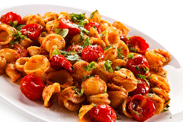 istock Pasta with meat, tomato sauce and parmesan 635676988