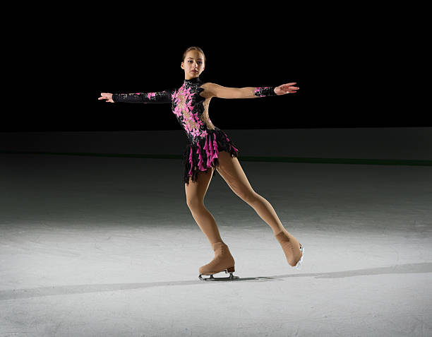 Young girl figure skater (on ice arena ver)