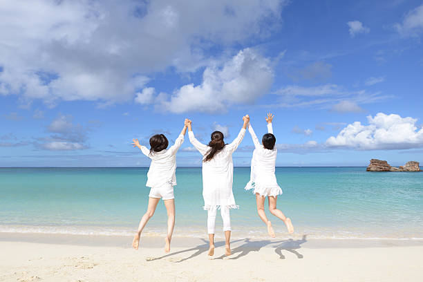 istock Women enjoy the sun. 635682094
