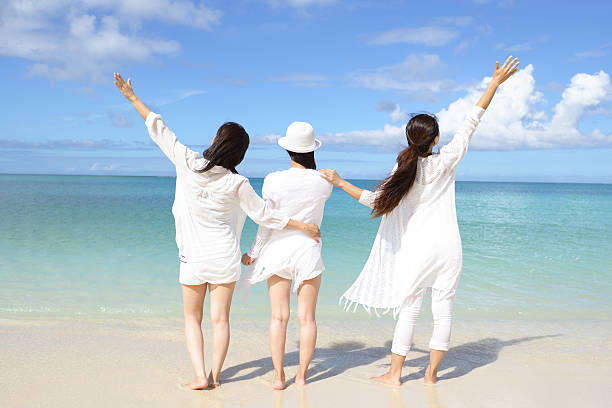 istock Women on the beach 635684106