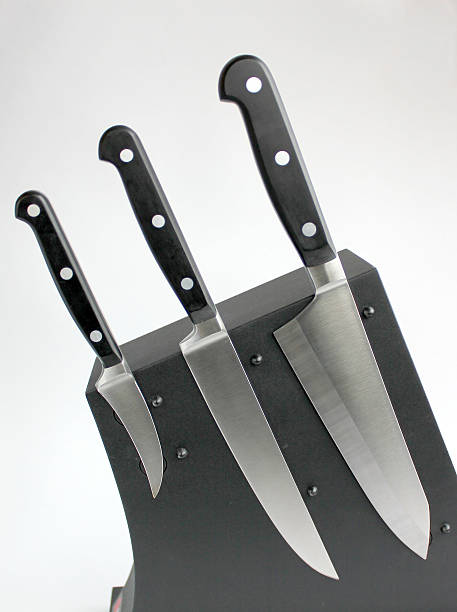 kitchen knifes stock photo