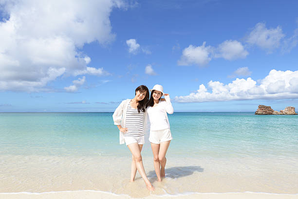 istock Women enjoy the sun. 635685432