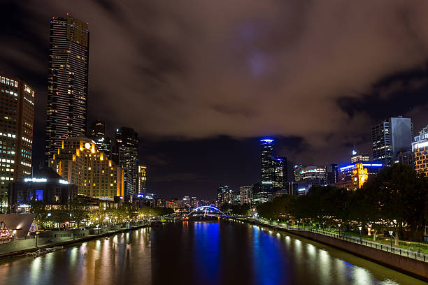 istock Yarra river at night in Melbourne 635685908