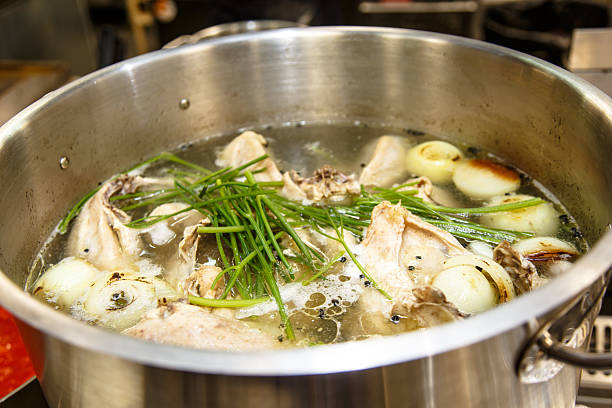 istock The soup is cooked in a large pot 635686122
