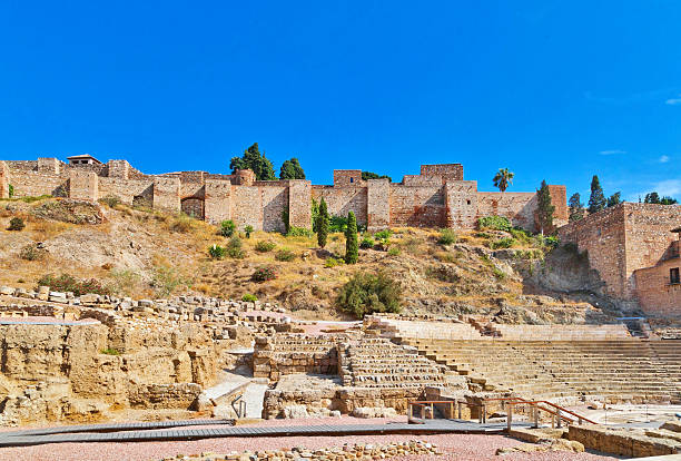 istock Roman amphitheatre ruins in Malaga 635696406