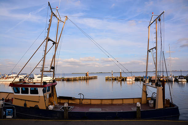 istock Waterfront of Volendam at night The Netherlands 635696602