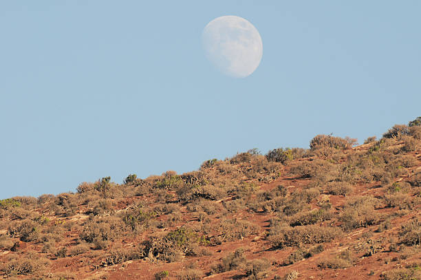 istock Almost Full Moon over the Mountain 635696890
