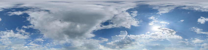 High resolution panoramic sky with clouds