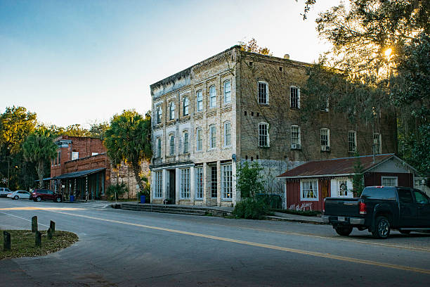 Historic downtown Micanopy, near Gainesville, Florida.