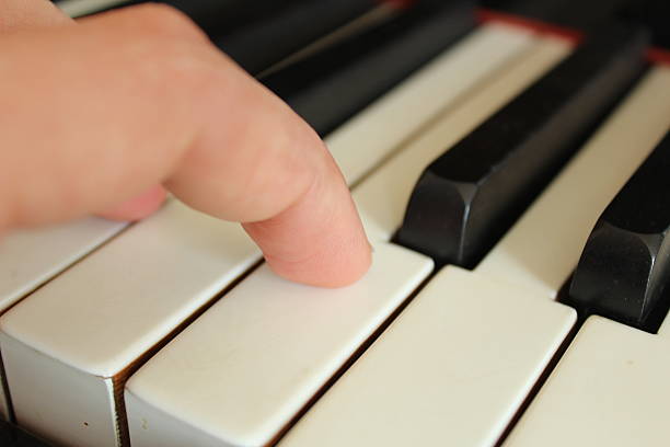 istock Pressing key of piano 635699758