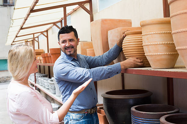 istock Woman and man in workshop 635701598
