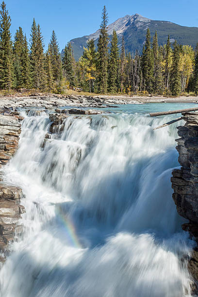 istock Rainbow at Athabasca Falls, Jasper National Park, Canada. 635714694
