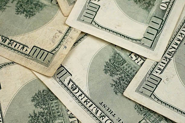 istock Rear Facing Hundred Dollar Bills Shot In Macro 635717326