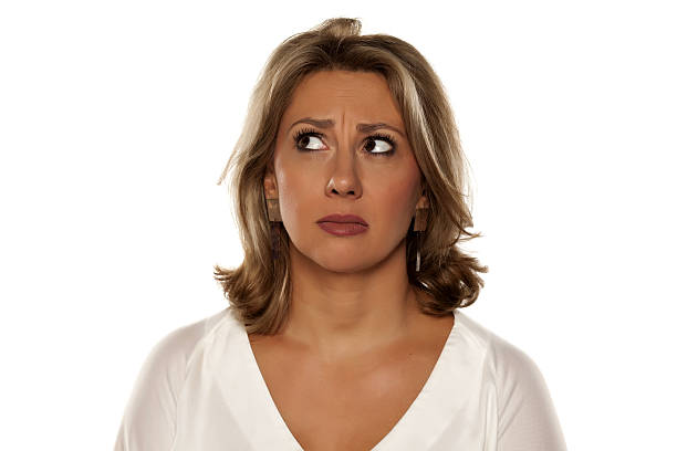 istock Beautiful middle-aged and worried woman 635717670