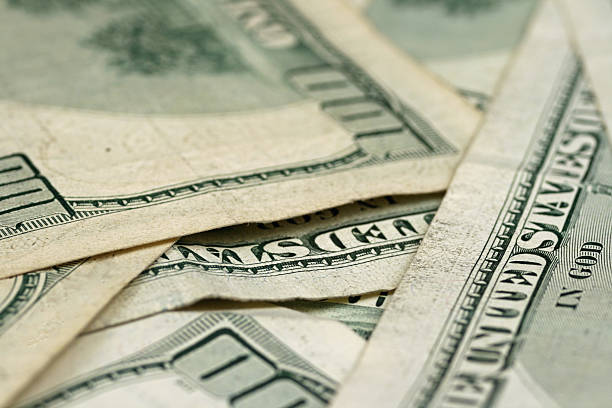 istock Rear Facing Hundred Dollar Bills Shot In Macro 635718500