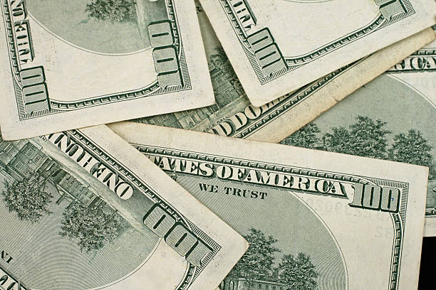 istock Rear Facing Hundred Dollar Bills Shot In Macro 635718802